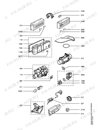 Схема №2 FAV60850 с изображением Блок управления для электропосудомоечной машины Aeg 973911232646001